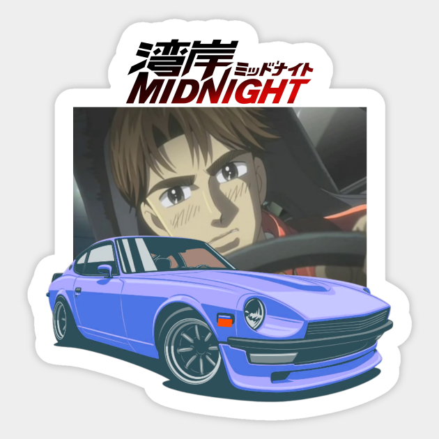 Wangan Midnight Asakura Akio's Devil Z Wangan Sticker TeePublic